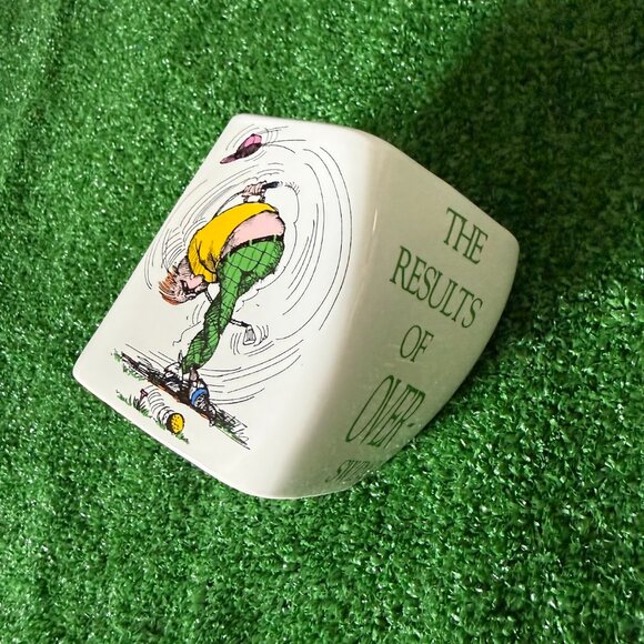 The Results of Over Swing Bad Golfer Example Twisted Coffee Mug 1991 Vintage - Picture 10 of 10